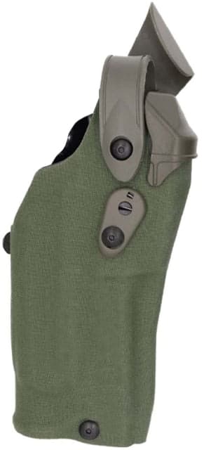 Safariland Model 6304rds Als/sls Drop-rig Tactical Holster For Glock 34 Mos W/ Light Camo Green