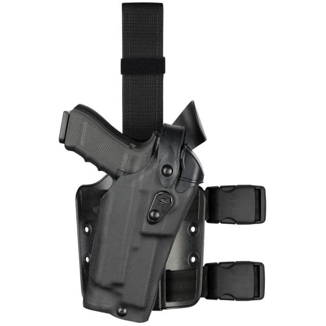 Safariland Model 6304RDS-SP10 ALS/SLS Drop Leg Holster S&W M&P 9mm/.40 & M&P 2.0 .40 only w/Sure Fire X300 Right Hand STX Plain Single Strap Universal