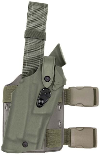 Safariland Model 6305rds Als/sls Tactical Holster W/ Quick-release Leg Strap For Glock 17 Mos W/ Light/laser Ranger Green 6305RDS-8321-731