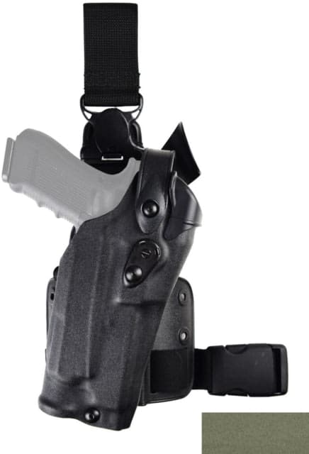 Safariland Model 6305rds ALS/SLS Tactical Holster w/Quick-release Leg Strap Right Hand Cordura Ranger Green 6305RDS-832-731-SP10