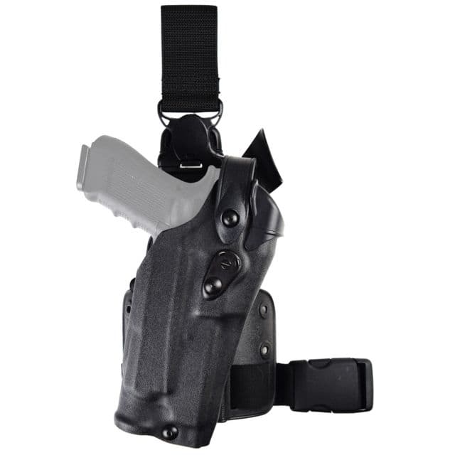 Safariland Model 6305RDS-SP10 ALS/SLS Drop Leg Holster Sig Sauer P320 9mm/.40 Full Size w/ITI M3/Streamlight TLR1/SF X300/X300U Right Hand Cordura