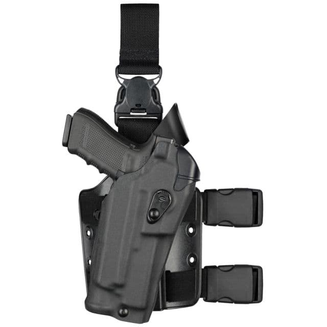Safariland Model 6355RDS ALS Drop Leg Holster SIG Sauer P320 Left Hand Cordura Black 6355RDS-4502-782
