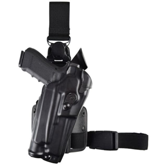 Safariland Model 6355rds Als Tactical Holster With Quick-release Leg Strap For Glock 19 Mos W/ Light
