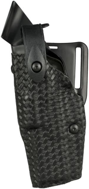 Safariland Model ALS/SLS Mid-Ride Level-III Duty Holster Glock 31/Glock 17/Glock 22 Left Hand Basketweave Black