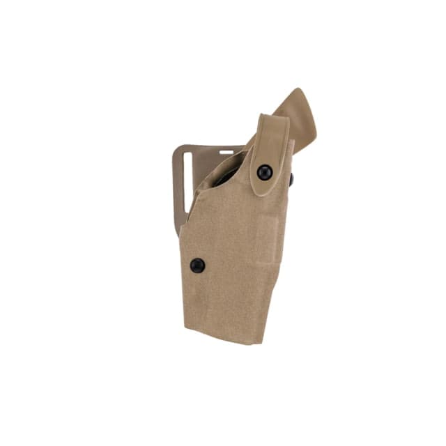 Safariland Model 6360 ALS/SLS OWB Duty Holster Mid-Ride Level III Retention Glock 19 Gens 1-4 w/ Light Right Coyote
