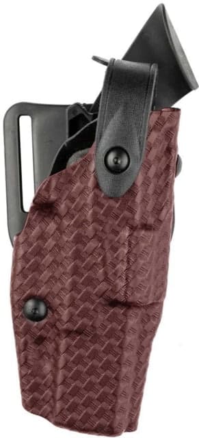 Safariland Model 6360 ALS/SLS Mid-Ride Level III Retention Duty Holster for Sig Sauer P320 Cordovan Basket Weave Right
