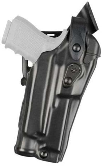 Safariland 6360RDS Level III Retention ALS/SLS Duty OWB Belt Holster Glock 19/Glock 23 Right Hand STX Hi Gloss Black 6360RDS-28329-491