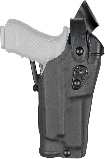 Safariland 6360RDS Level III Retention ALS/SLS Duty OWB Belt Holster Smith & Wesson M&P M2.0 9L Left Hand STX Plain Black 6360RDS-8182-412