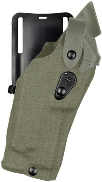 Safariland Model 6365rds Als/sls Low-ride Level Iii Retention Duty Holster For Glock 17 Mos W/ Light Ranger Green