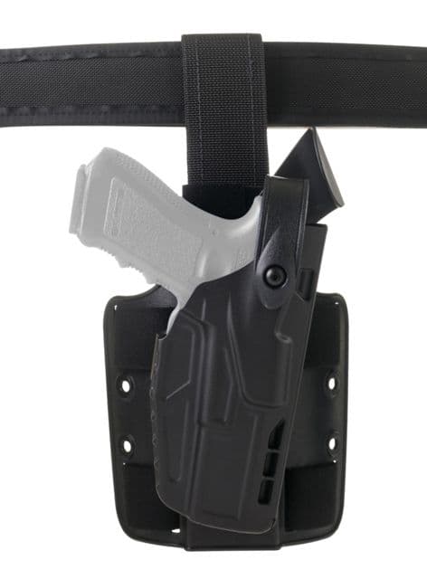Safariland 7304 7TS ALS/SLS Tactical Holster Smith & Wesson M&P 45 Right STX Plain Black 568BL/Single Strap Leg Shroud