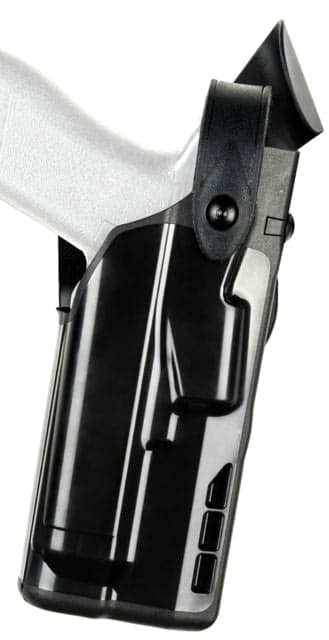 Safariland 7360 7TS ALS/SLS Mid-Ride Level III Glock Duty Holster Glock 20/Glock 21 Right Hand STX Hi Gloss Black 7360-3832-491