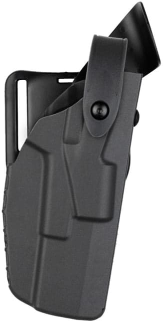 Safariland 7360 7TS ALS/SLS Mid-Ride Level III Retention OWB Duty Holster Heckler & Koch P2000 DAO Left Plain Black 7360-197-412-2-S