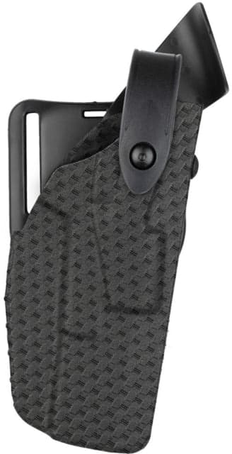 Safariland 7360 7TS ALS/SLS Mid-Ride Level III Glock Duty Holster Glock 17 Gen 5 X300U Left Basketweave Black 7360-8325-482-SH