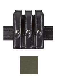 Safariland Model 777 Slim Triple Mag Pouch W/Flap Stx Fgr For Glock 17