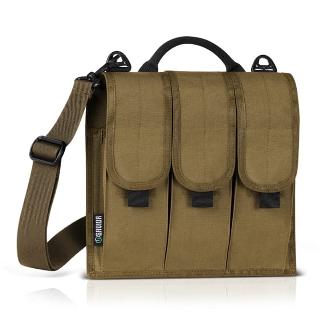 Savior Equipment 6 Slot Rifle Magazine Pouch Dark Fde 9.5in H X 10.75in W