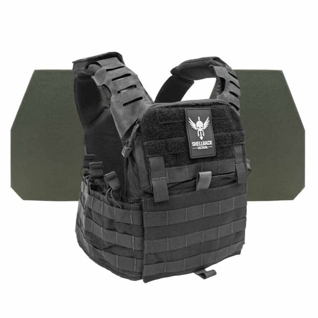 Shellback Tactical Banshee Elite 2.0 Level IV Body Armor Kit with Model L410 Plates Black One Size