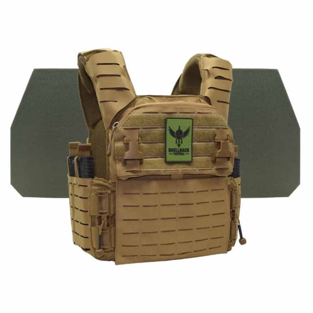 Shellback Tactical Banshee Elite 3.0 Level IV Body Armor Kit with Model L410 Plates Coyote 2X/3X
