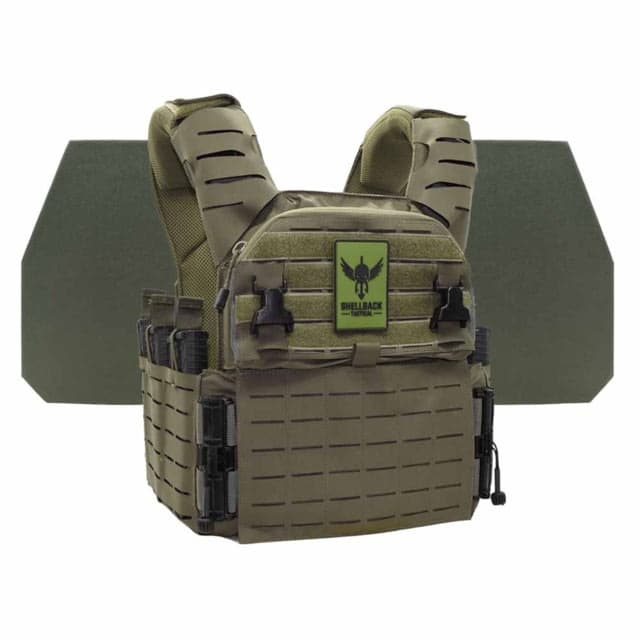 Shellback Tactical Banshee Elite 3.0 Level IV Body Armor Kit with Model L410 Plates Ranger Green 2X/3X