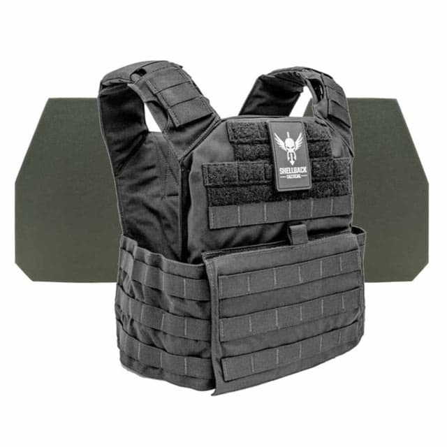 Shellback Tactical Banshee Rifle Level IV Body Armor Kit with Model L410 Plates Black One Size