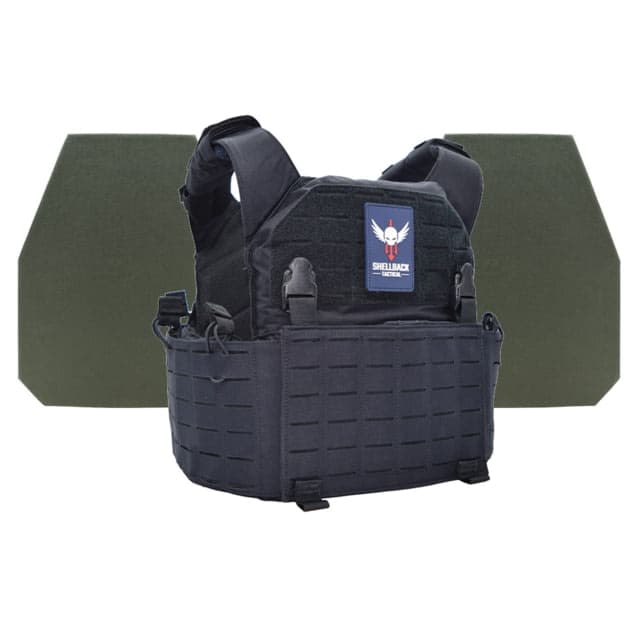 Shellback Tactical Rampage 2.0 Level IV Body Armor Kit with Model L410 Plates Navy Blue One Size