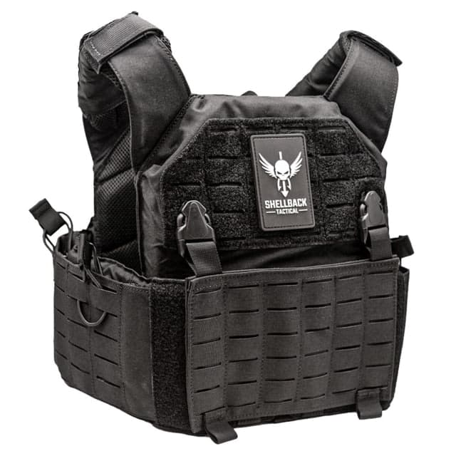 Shellback Tactical Rampage 2.0 Plate Carrier Shooter and SAPI Black One Size