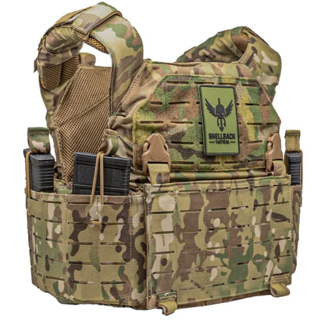 Shellback Tactical Rampage 2.0 Plate Carrier Shooter and SAPI Multicam One Size