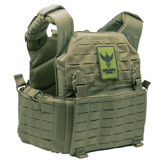 Shellback Tactical Rampage 2.0 Plate Carrier Shooter and SAPI Ranger Green One Size