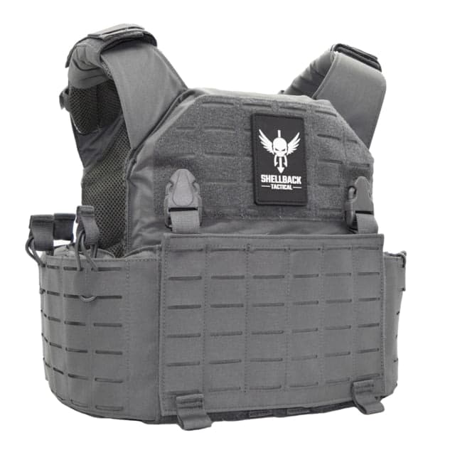 Shellback Tactical Rampage 2.0 Plate Carrier Shooter and SAPI Wolf Grey One Size
