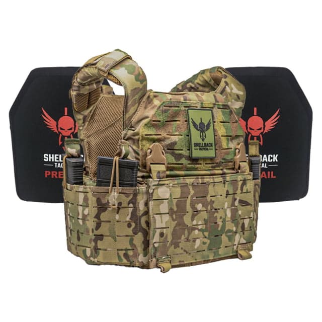 Shellback Tactical Rampage 2.0 Body Armor Kit with Level III+ Model P5mmSAO Plates Multicam One Size
