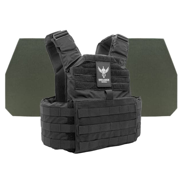 Shellback Tactical Skirmish Level IV Body Armor Kit with Model L410 Plates Black One Size
