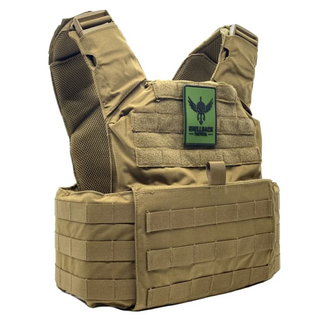 Shellback Tactical Skirmish Plate Carrier Shooter and SAPI Coyote One Size