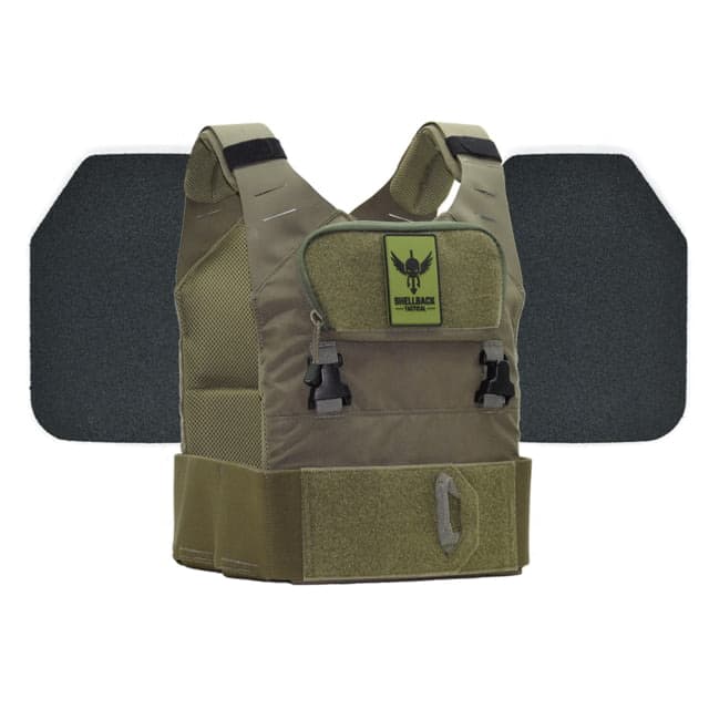 Shellback Tactical Stealth 2.0 Body Armor Kit with Level III+ Model P5mmSAO Armor Plates Multicam Black One Size