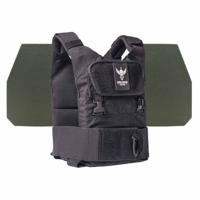 Shellback Tactical Stealth 2.0 Level IV Body Armor Kit with Model L410 Plates Black One Size