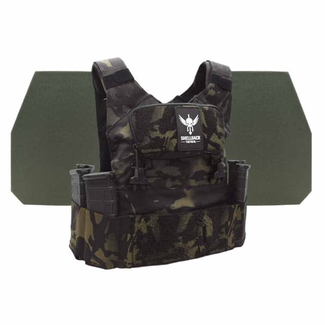 Shellback Tactical Stealth 2.0 Level IV Body Armor Kit with Model L410 Plates Multicam Black One Size