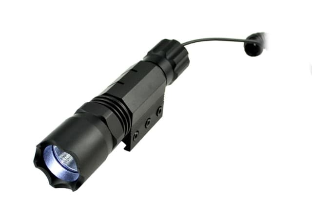 Sniper Grunt 260 Lumens Tac Flashlight With Remote Switch Key Mod Mount Black