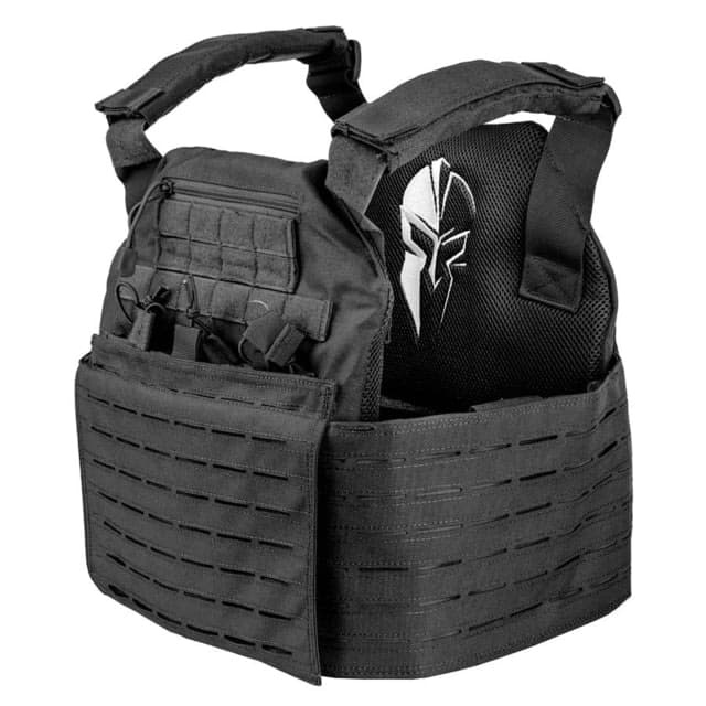 Achilles Laser Cut Plate Carrier Small/Extra Large Black Adjustable