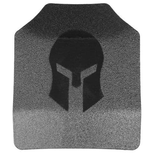 Spartan Armor Systems AR500 Omega Steel Core Body Armor Shooters Cut Set Of Two Atc Full Coat Black 10x12