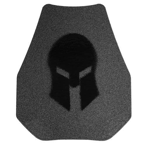 Spartan Armor Systems AR500 Omega Steel Core Body Armor Swimmers Cut Set Of Two Single Curve Full Coat Black 10x12