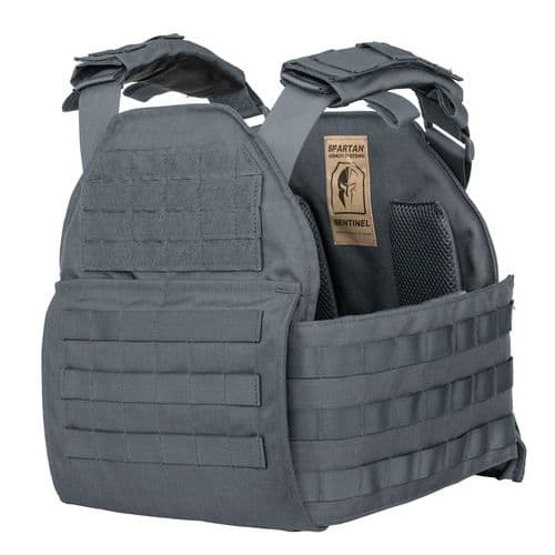 AR500 Body Armor Level III Sentinel Package Wolf Gray Medium-Extra Large