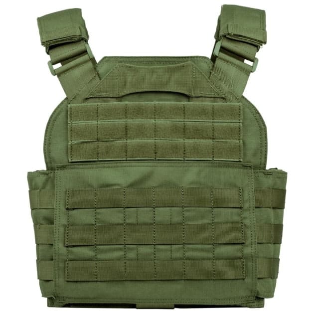Spartan Armor Systems Shooters Cut Plate Carrier Medium/Extra Large OD Green Adjustable