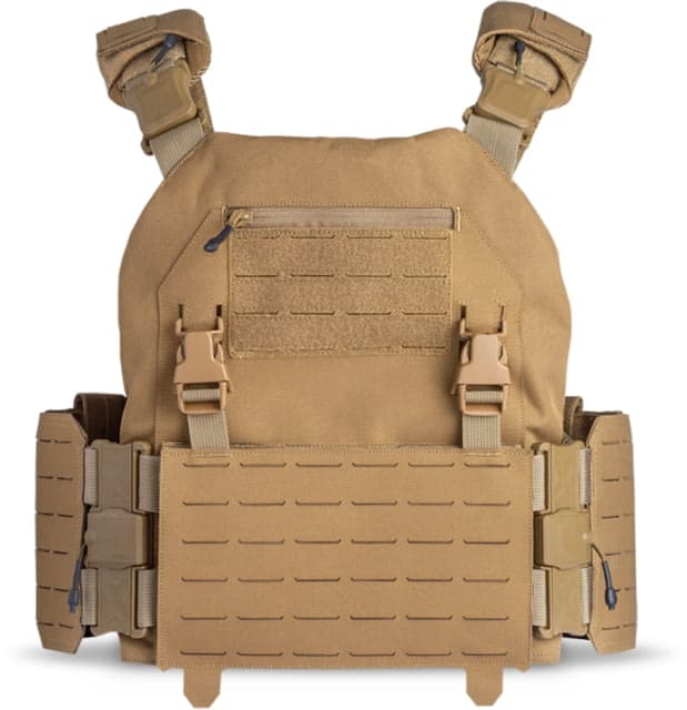 Spartan Armor Systems Titan Modular 1000d Nylon Plate Carrier 6in x 6in x 6in x 8in Coyote Brown