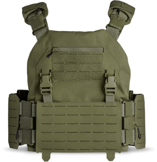 Spartan Armor Systems Titan Modular 1000d Nylon Plate Carrier 6in x 6in x 6in x 8in Od Green