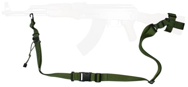 Specter Gear Raider 2 Point Tactical Sling Ak-47 With Small Diameter Ak/Akm/Type 56 Fixed Stock Braided Lanyard Emergency Release Coyote Tan 547