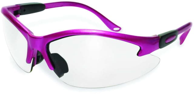 SSP Eyewear Columbia Color Frame Safety Glasses Pink Frame Crystal Clear Anti-Fog Lens COLUMBIA PK CL A/F