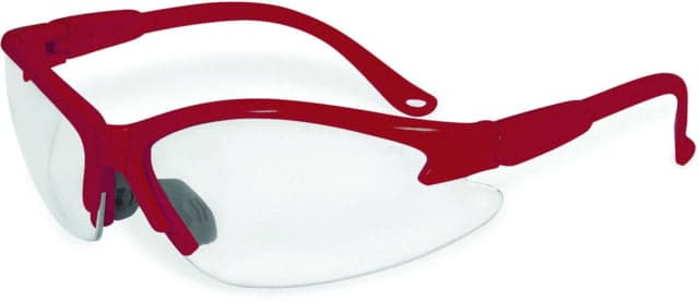 SSP Eyewear Columbia Color Frame Safety Glasses Red Frame Crystal Clear Anti-Fog Lens COLUMBIA RED CL A/F