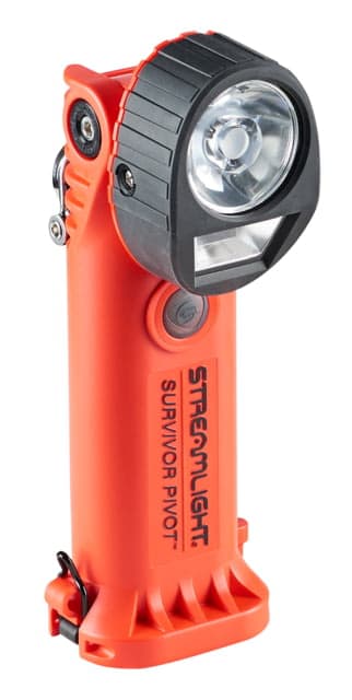 Streamlight Survivor Pivot Usb Led Flashlight With Magnet Alkaline 325 Lumens Orange