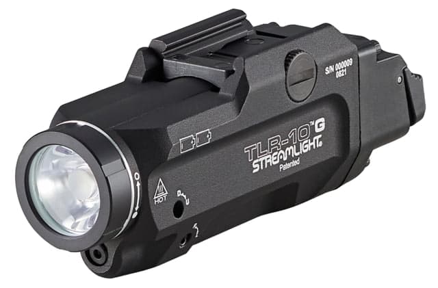 Streamlight TLR-10 G LED Tactical Weapon Light w/Green Laser & Rear Switch Options CR123A White 1000 Lumens Black