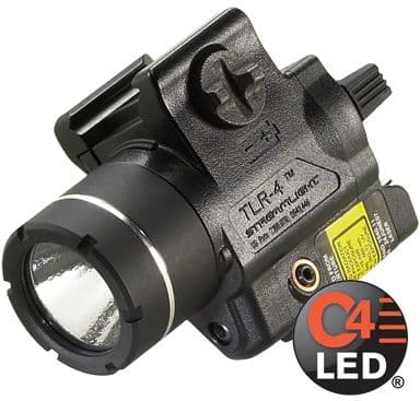 Streamlight TLR-4G Compact Tactical Light CR2 Lithium Battery Heckler & Koch USP Green 160 Lumens Black