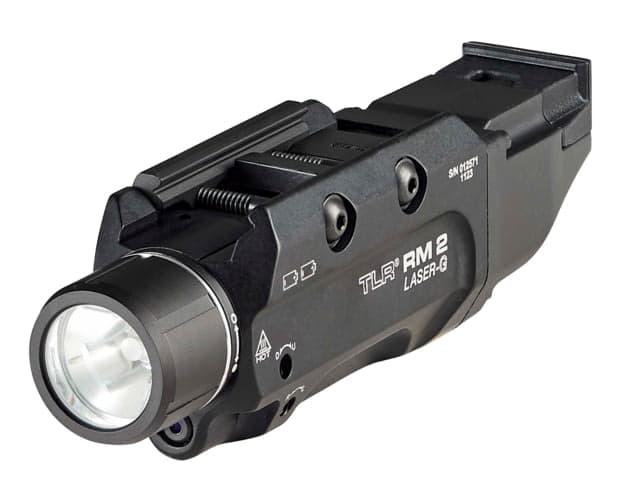 Streamlight TLR RM 2 Compact Rail Mounted LED Tactical Weapon Light w/Green Laser CR123A White 1000 Lumens Black