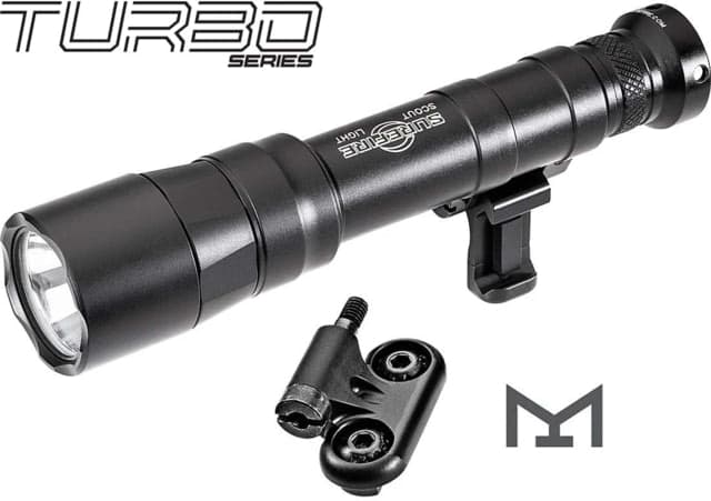 SureFire M640DFT-PRO Turbo Series 18650/123A High Candela 6-Volt Dual Fuel Scout Pro LED Weapon Light 123A 550 Lumens Black